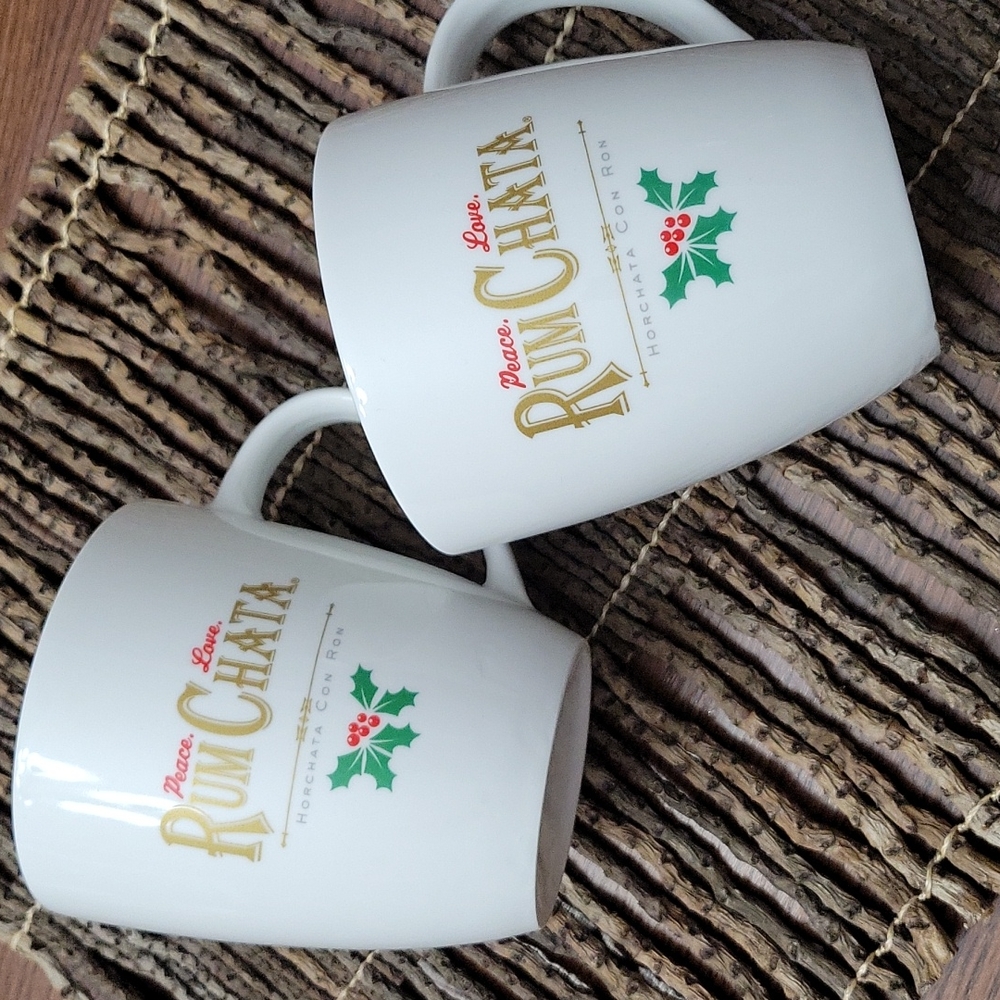 Rum Chata Large Mugs, EUC